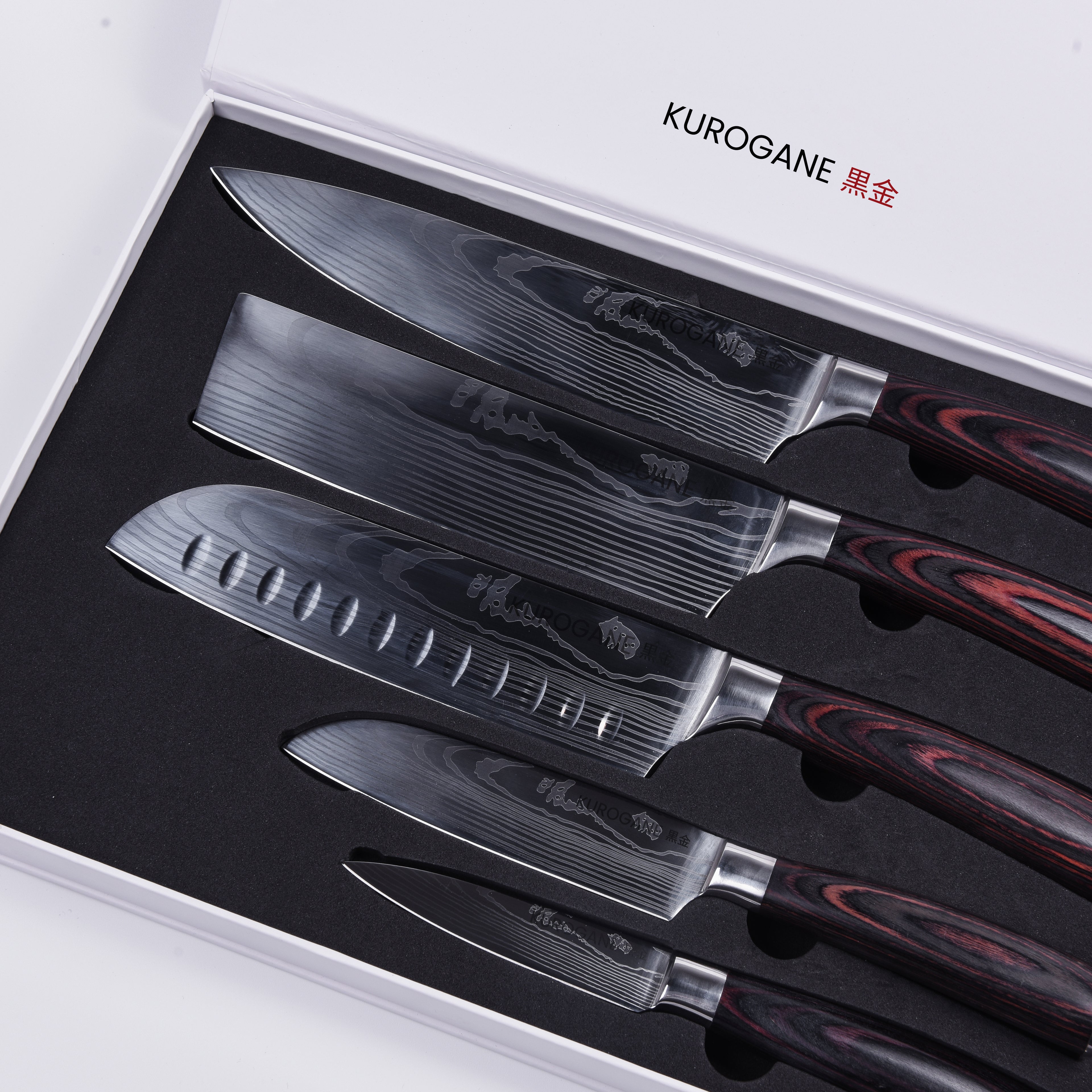 Kurogane Asahi – 5 delars knivset