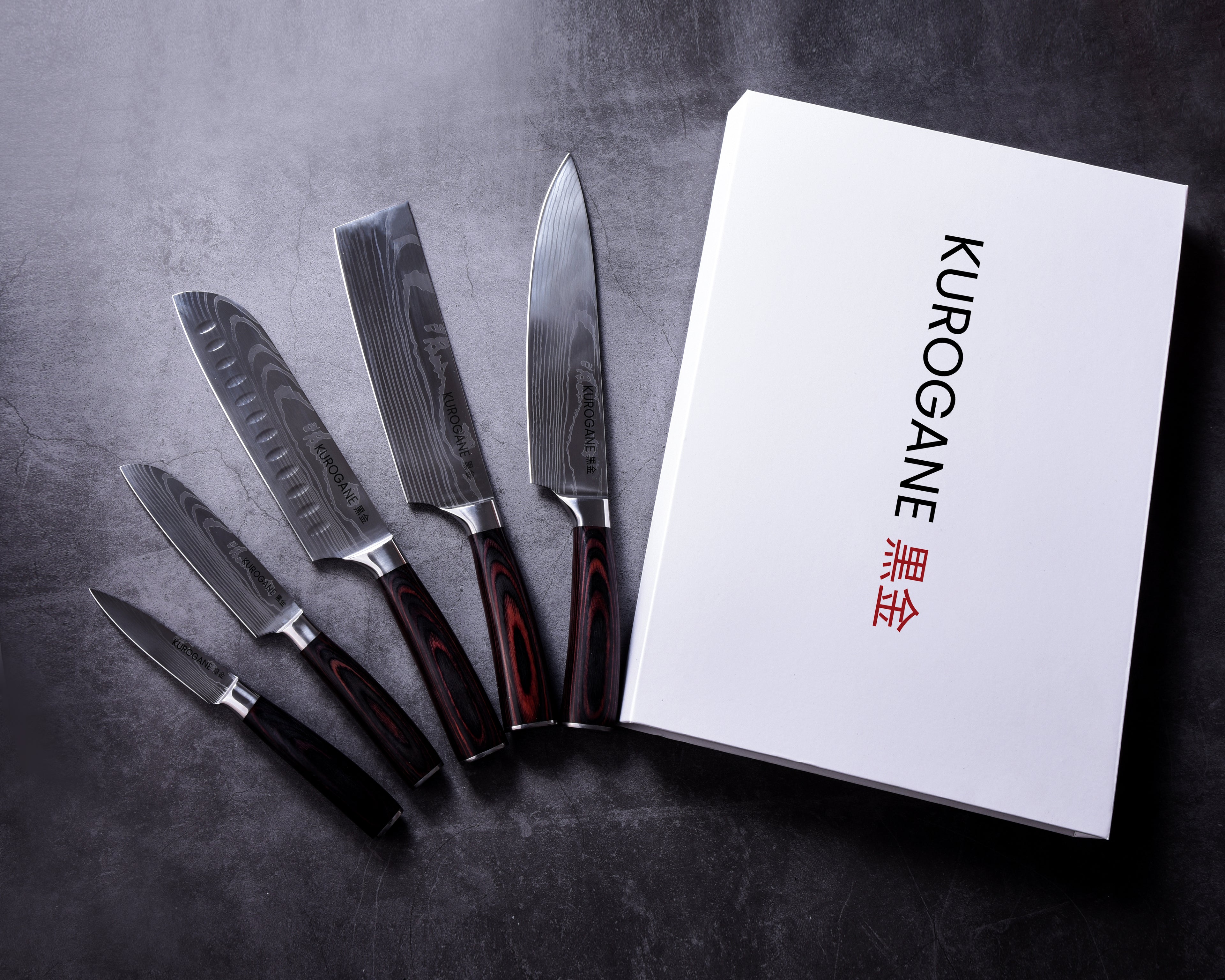 Kurogane Asahi – 5 delars knivset